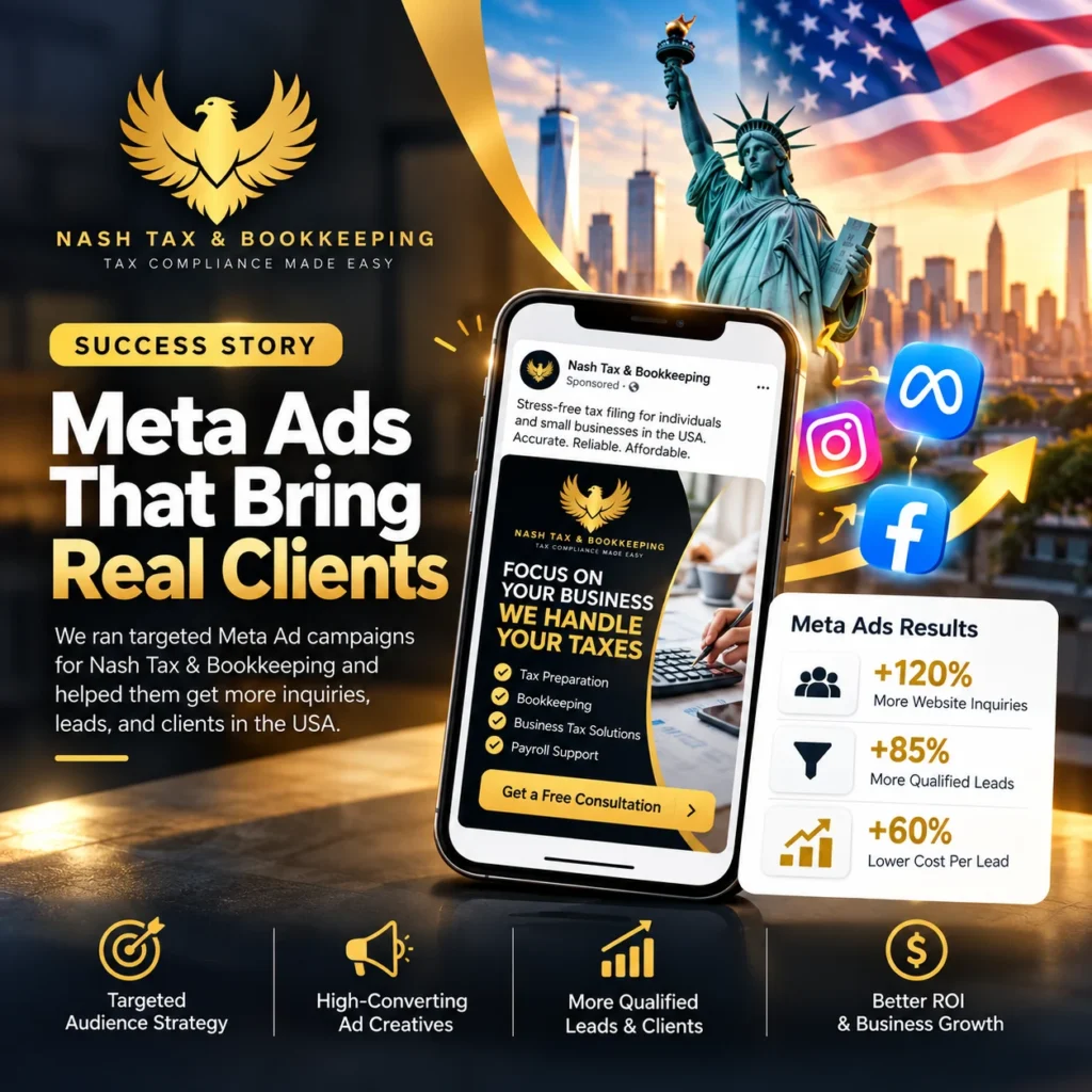Meta Ads Success Story for Nash Tax